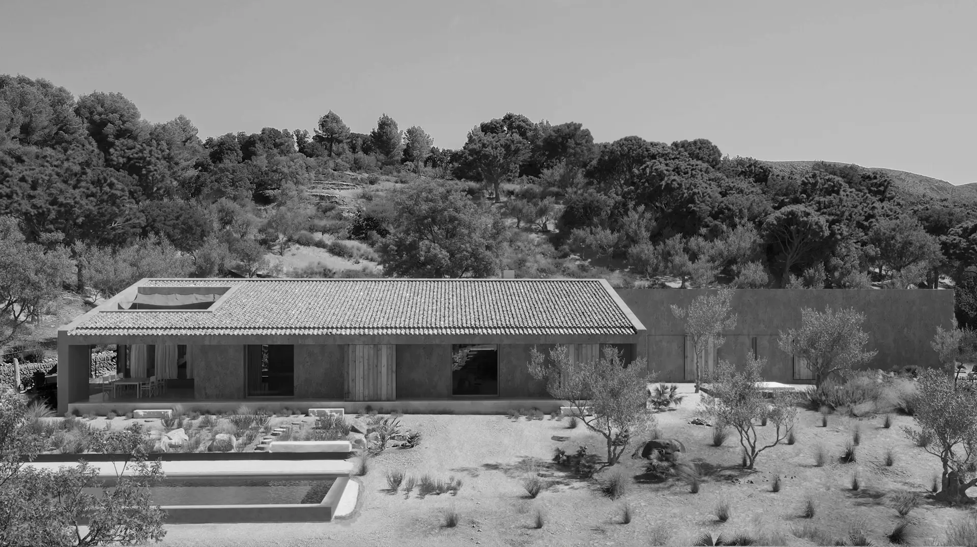 casa en la naturaleza